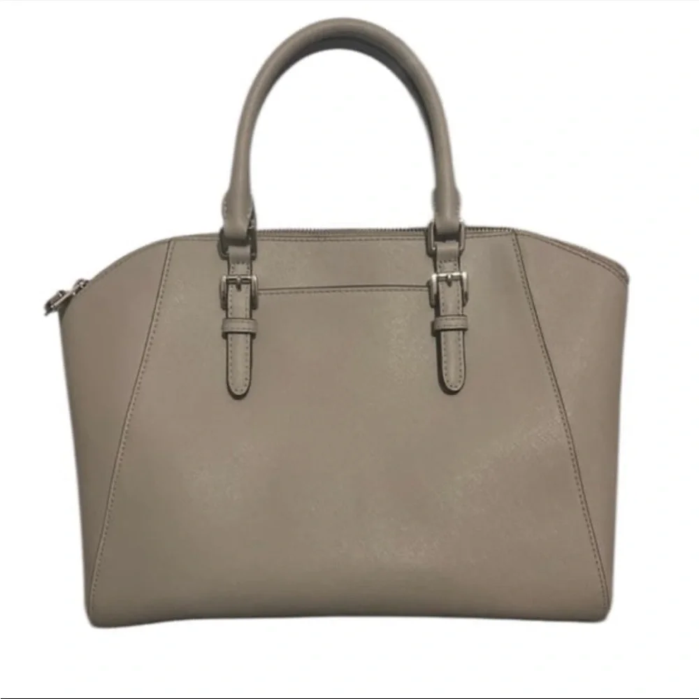 MICHAEL KORS Ciara Satchel Crossbody Handbag Gray/Cement - Picture 3 of 10